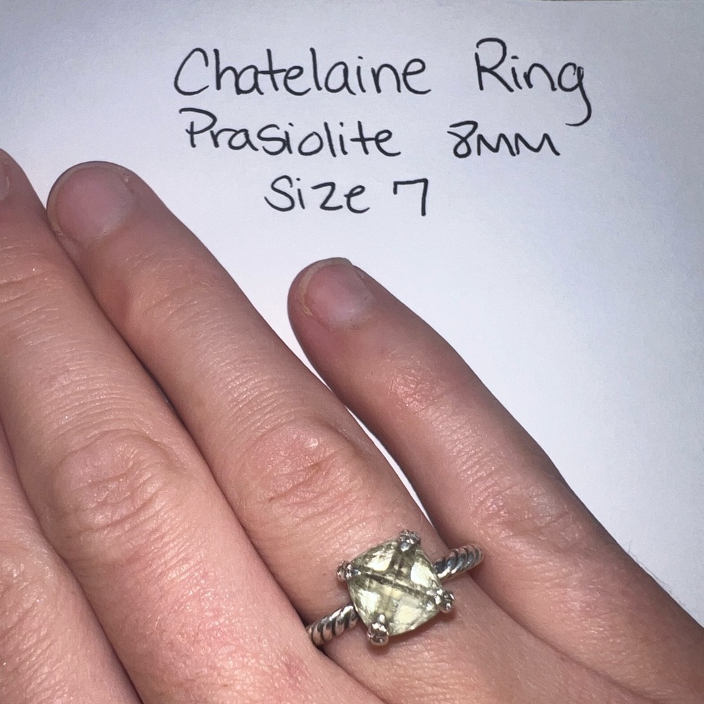 David yurman classic cable bracelet and Chatelaine ring in Prasiolite